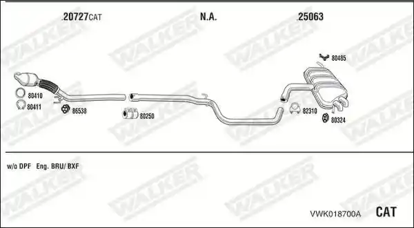 WALKER VWK018700A