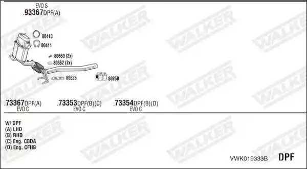 WALKER VWK019333B