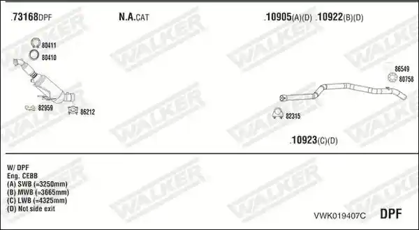 WALKER VWK019407C