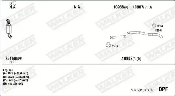 WALKER VWK019408A