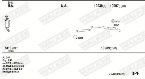 WALKER VWK019409B