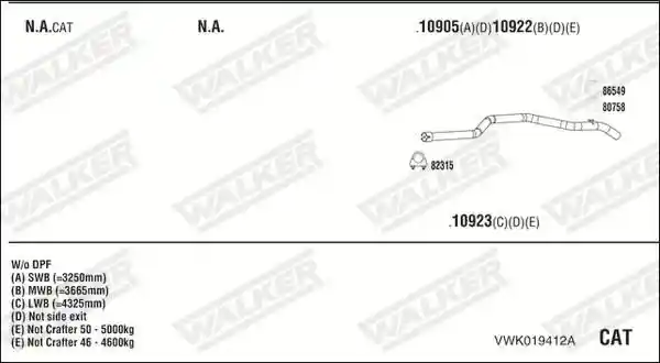 WALKER VWK019412A