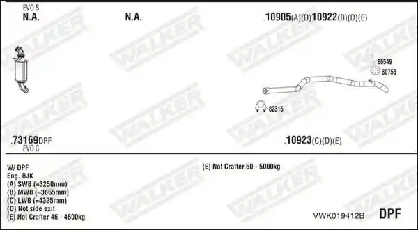 WALKER VWK019412B
