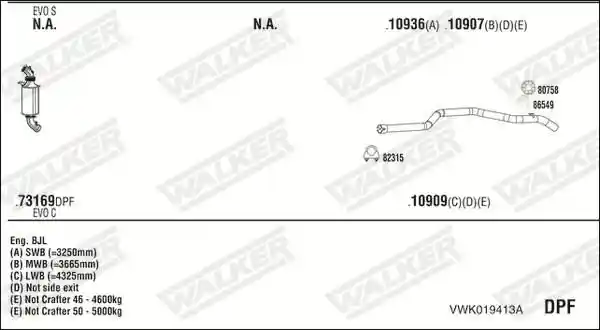 WALKER VWK019413A