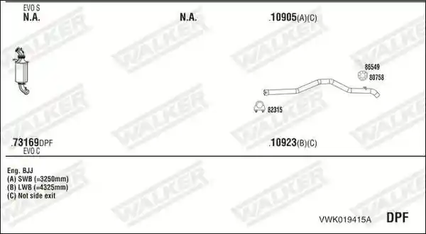 WALKER VWK019415A