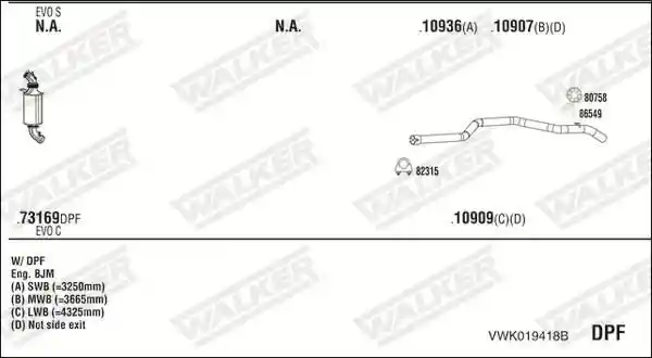 WALKER VWK019418B