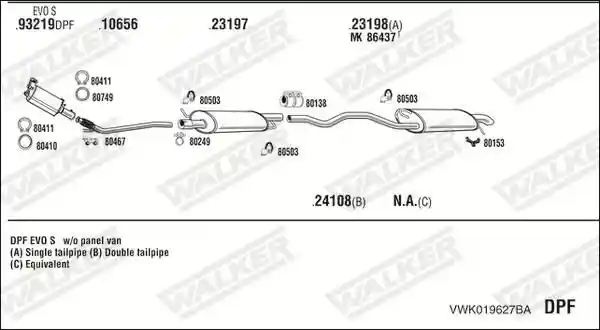 WALKER VWK019627BA