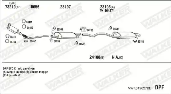 WALKER VWK019627BB