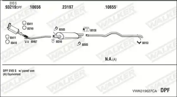 WALKER VWK019627CA