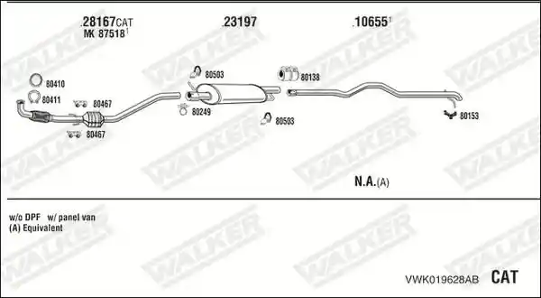 WALKER VWK019628AB
