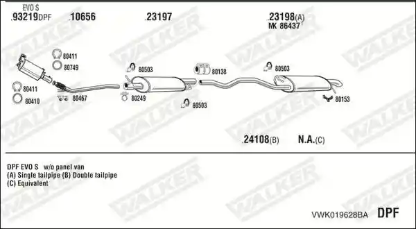 WALKER VWK019628BA