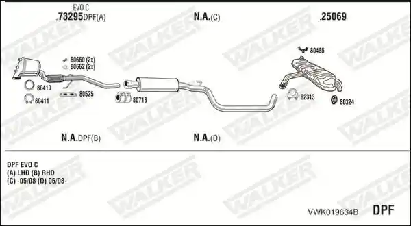 WALKER VWK019634B WALKER VWK019634B