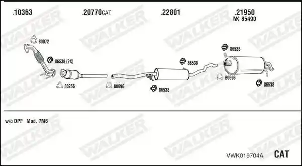 WALKER VWK019704A