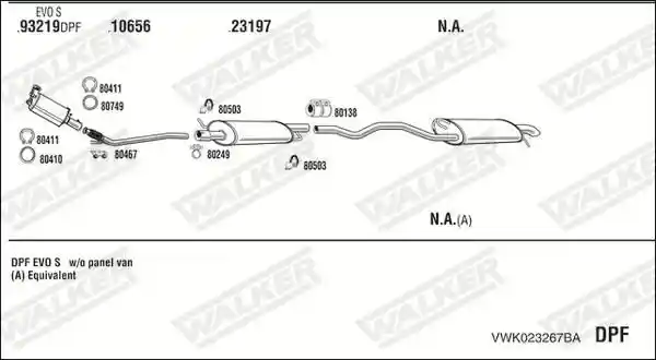 WALKER VWK023267BA