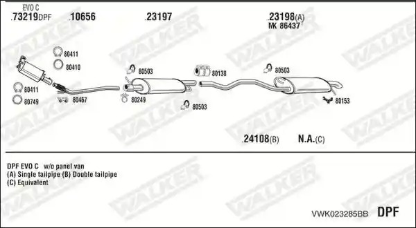 WALKER VWK023285BB