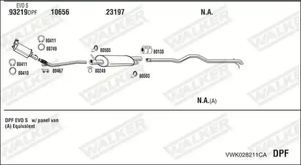 WALKER VWK028211CA