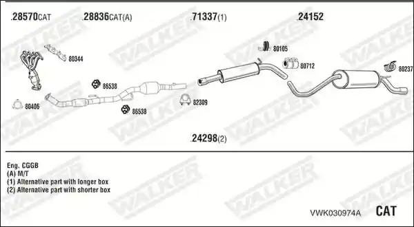 WALKER VWK030974A