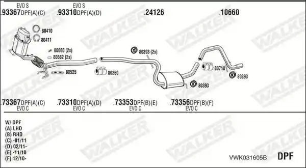WALKER VWK031605B