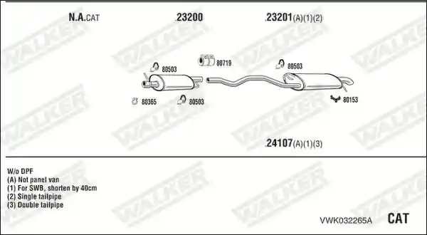 WALKER VWK032265A