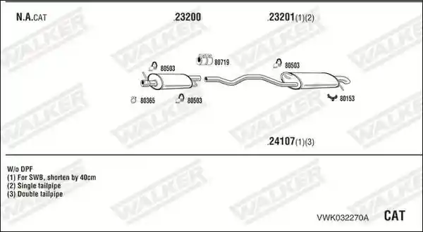 WALKER VWK032270A