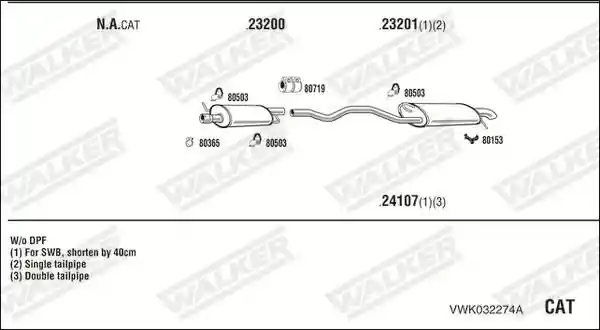 WALKER VWK032274A