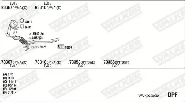 WALKER VWK033030