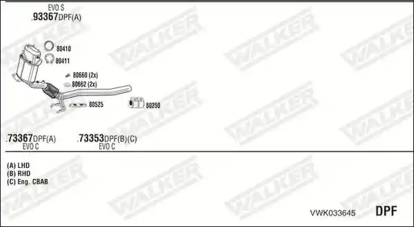 WALKER VWK033645