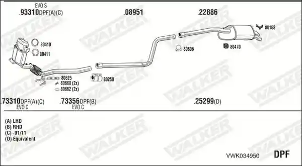 WALKER VWK034950