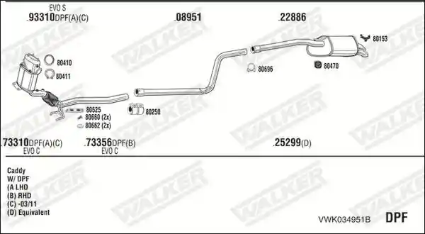 WALKER VWK034951B