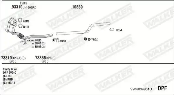 WALKER VWK034951D