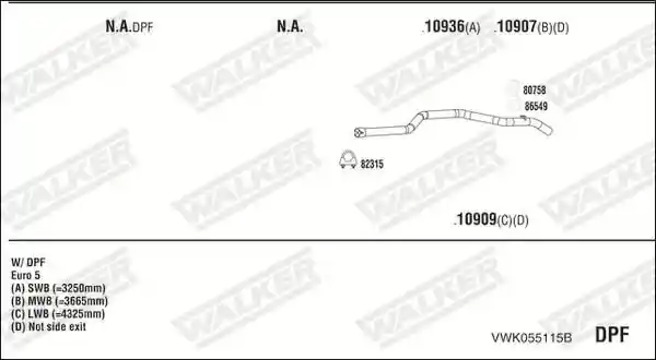 WALKER VWK055115B