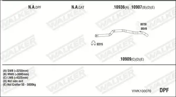 WALKER VWK100070