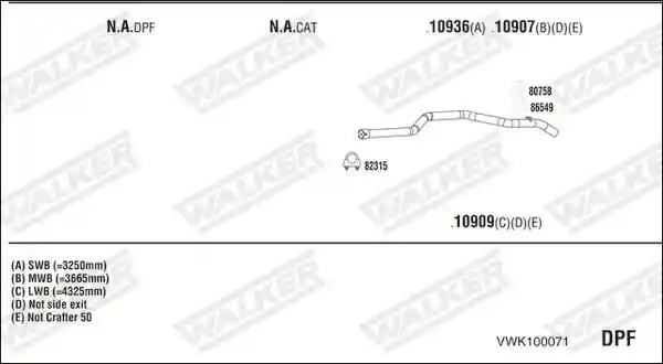 WALKER VWK100071