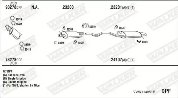 WALKER VWK114851B