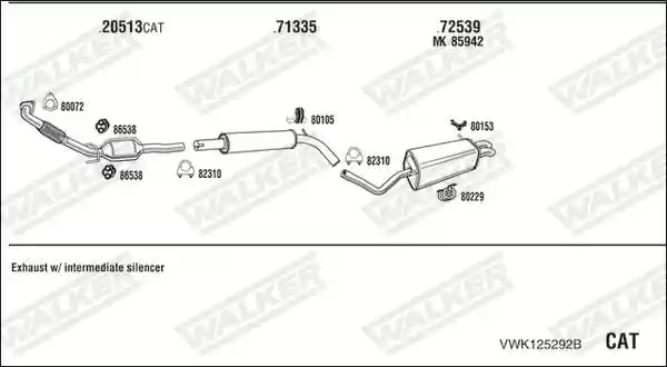 WALKER VWK125292B