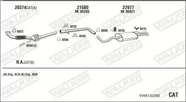 WALKER VWK133392