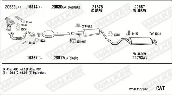 WALKER VWK133397
