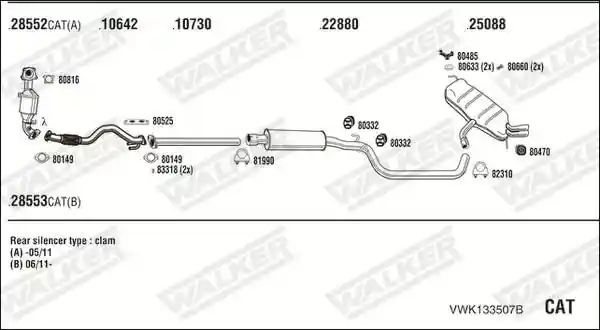 WALKER VWK133507B