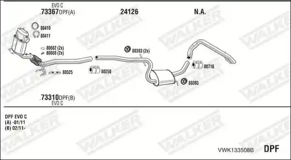 WALKER VWK133508B