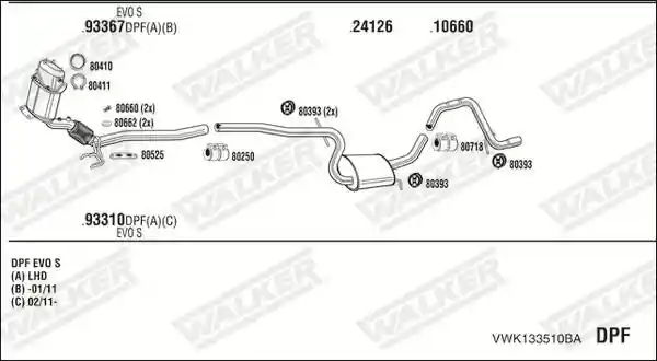 WALKER VWK133510BA