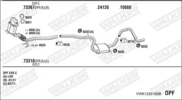 WALKER VWK133510BB
