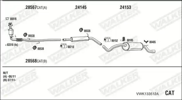 WALKER VWK133512A