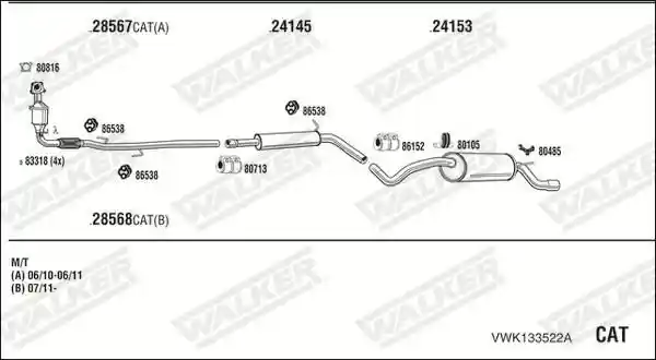 WALKER VWK133522A