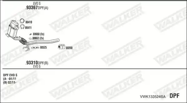WALKER VWK133524BA