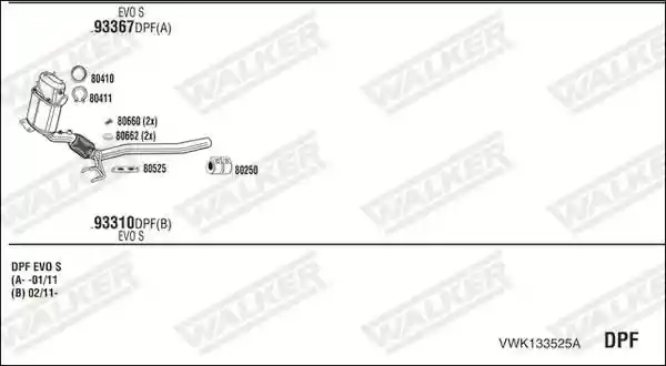 WALKER VWK133525A