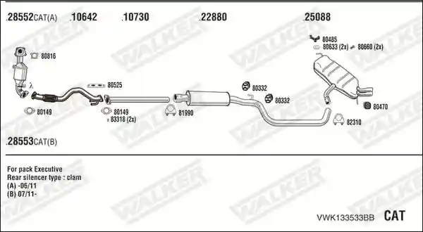 WALKER VWK133533BB