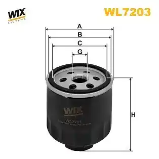 WIX FILTERS WL7203 WIX FILTERS WL7203