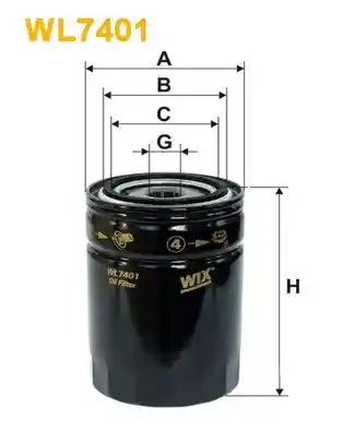 WIX FILTERS WL7401 WIX FILTERS WL7401