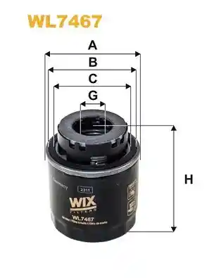 WIX FILTERS WL7467 WIX FILTERS WL7467
