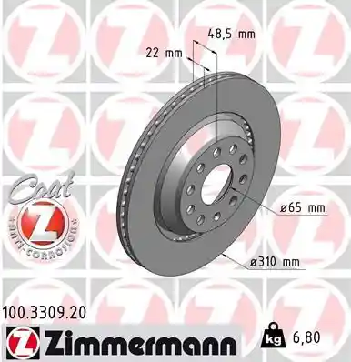 ZIMMERMANN 100.3309.20 ZIMMERMANN 100.3309.20